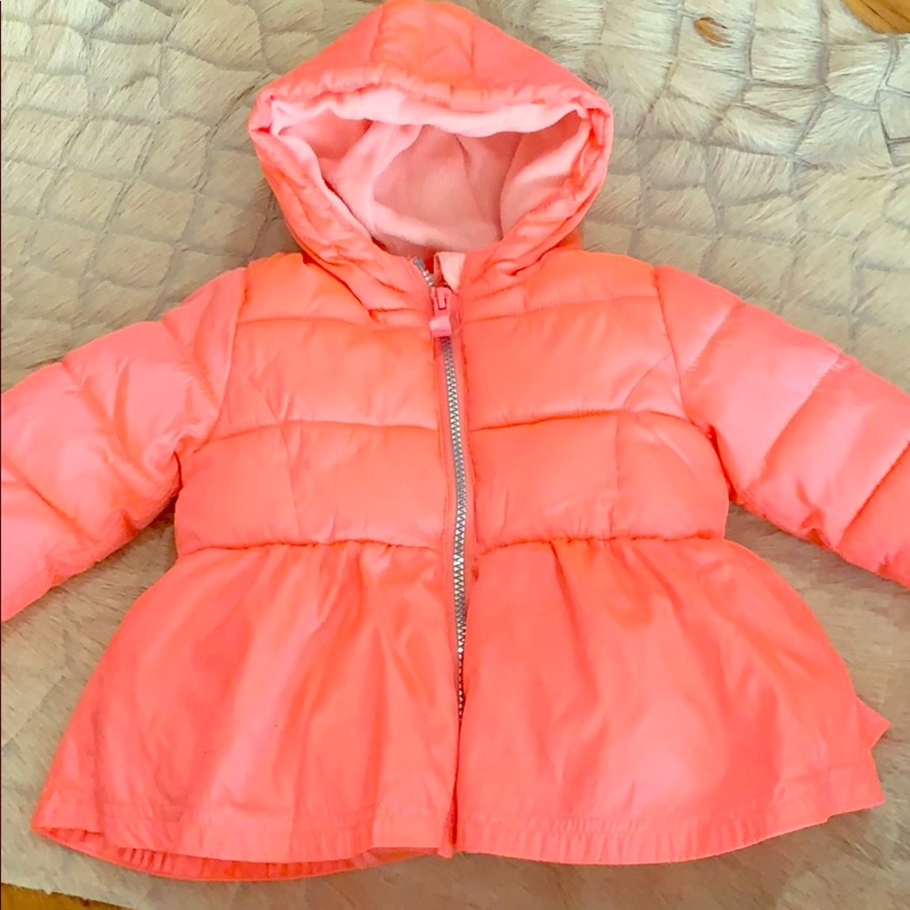 Cute Peplum Puffer Coat for Baby Girl!
